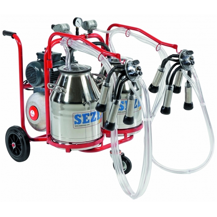 Pls-2  Çift Pulsatörlü,Çift Sağım Başlığı,30 Lt. Çift
