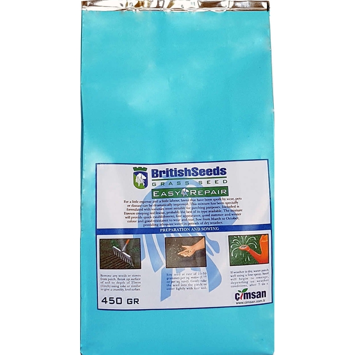 Brıtısh Seeds Easy Repaır 3'Lü Karışım Tamir-Yama Ve Ara Ekim Çim Karışımı Çim Tohumu